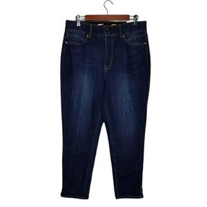Seven7 All-In-One Solution High Rise Ankle Skinny Blue Jeans